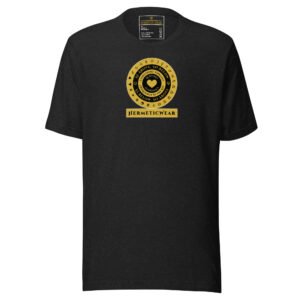 Home Hermetic Wear Symbolic Geometry Tee – Spiritual Philosophy & Sacred Design Gold Black