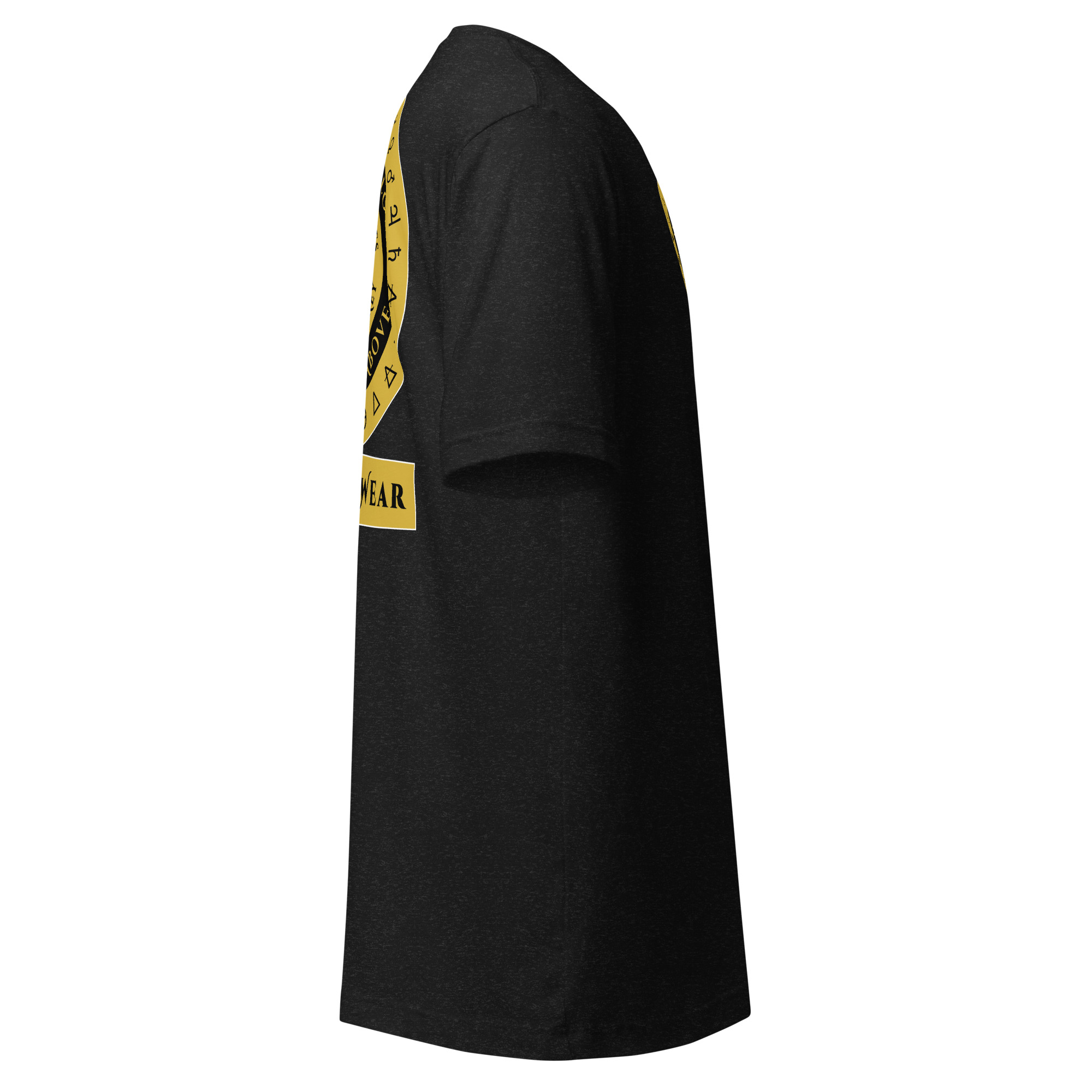 Hermetic Wear Symbolic Geometry Tee – Spiritual Philosophy & Sacred Design Gold Black - Image 4
