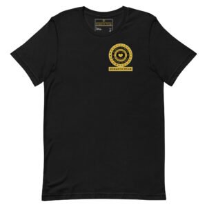 Hermetic Wear Signature Classic Tee – Gold Circle Left Chest Logo