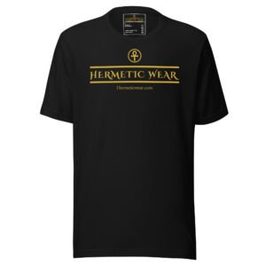 Hermetic Wear Signature Classic Tee – Gold Unhk Chest Logo