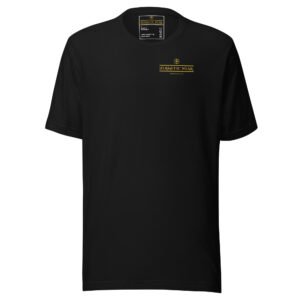 Hermetic Wear Signature Classic Tee – Gold Unhk Left Chest Logo