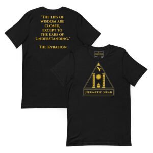 Hermetic Wear Wisdom Series Tee – "The Lips of Wisdom" Kybalion Quote