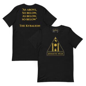 Hermetic Wear Wisdom Series Tee – "As Above, So Below" Kybalion Quote